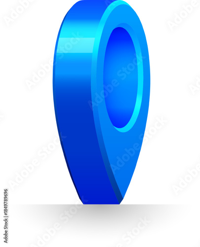 Blue location pin icon indicating global position