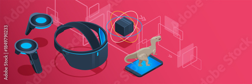 Virtual reality and augmented reality devices representing technology