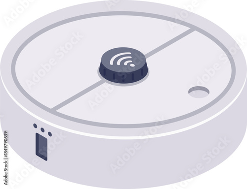 Modern smart robotic vacuum cleaner with wireless control