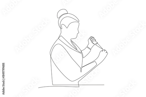 Researchers are analyzing DNA samples. Dna analysis concept one-line drawing