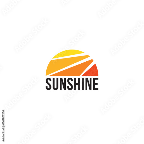 Sunshine logo or combination mark design