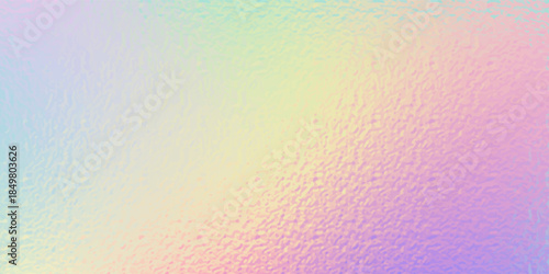 Abstract pastel rainbow hologram, silver iridescent foil texture background, raster image.