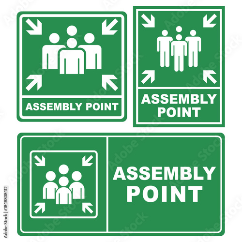Assembly point signage
