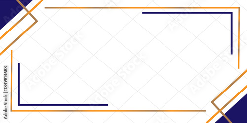 Thin golden frame set. Gold geometric border collection in art deco style. Thin linear shining rectangular shape bundle. Brass glowing shiny