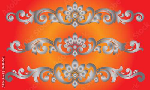 abstract background with floral elements