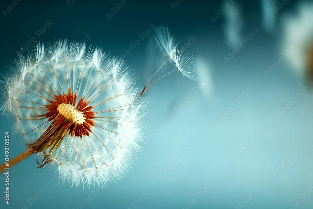 Fototapeta premium Closeup of dandelion on natural background