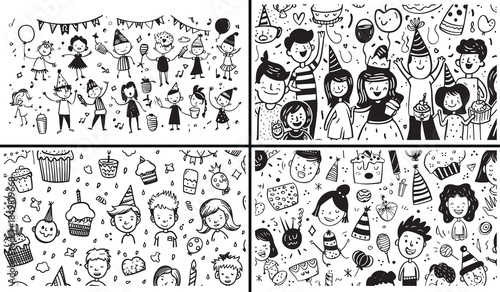 people doodle clipart, daily life illustration set, cute character sketches, kids people doodles, hand drawn human figures, cartoon people clipart, printable people drawings, lifestyle doodle pack, si