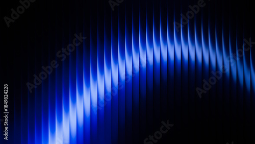 Abstract wave pattern in blue tones creating a visually striking design element suitable for backgrounds, wallpapers, and artistic projects in various digital formats