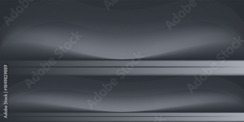 Empty Gray studio room background Space for selling products, backdrop, wallpaper, background, text. Empty Room Studio with table.