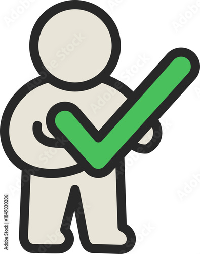 Scrum Master Filled Line Icon