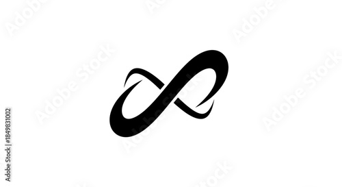 Elegant and Minimalist Infinity Symbol Graphic for Conceptual Designs and Creative Projects