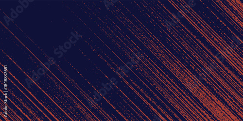 Abstract speed lines style orange color halftone banner design template. Vector illustration. eps10