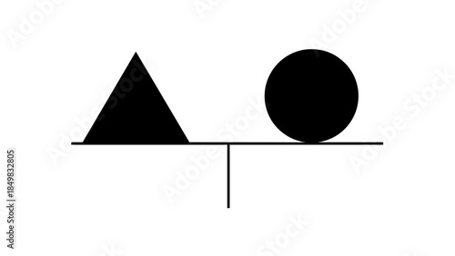 Black Triangle and Circle on Scale.
