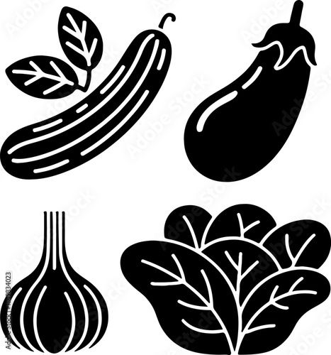 set of vegetables