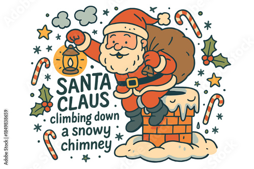 Santa's Chimney Descent.