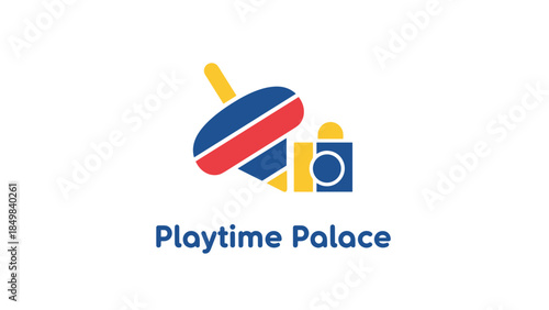 Colorful Toy Logo Design for Children.