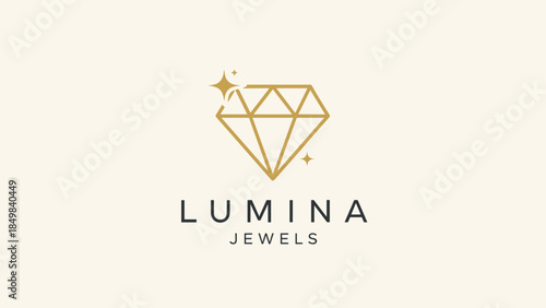 Luxury Jewelry Logo Design with Diamond.