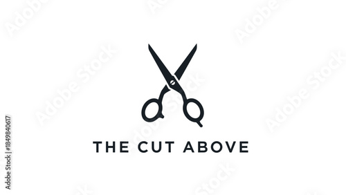 Scissors Logo Design for Barber Shop.