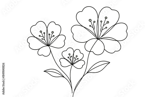 Digital Floral Embroidery. "Neon-threaded digital flowers with traditional embroidery flair". Minimalistic one