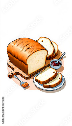 slice of bread on a plate