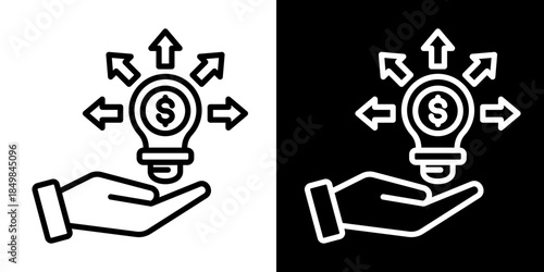 Decision Making Icon Set White Style Collection