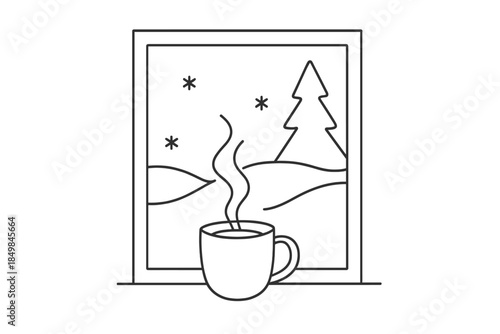 Winter Warmth Silhouette.