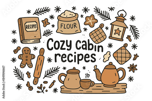 Cozy Cabin Recipes.