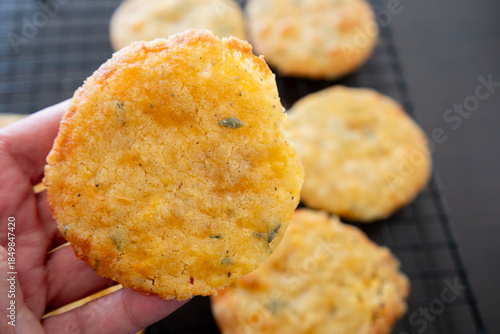 Crispy Cheddar Savory Cookies – Golden Baked Snack