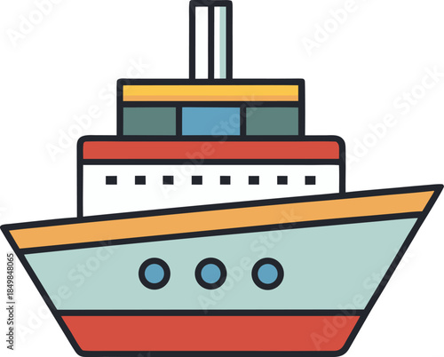 Flat Transportation Icons Set for Web and Mobile