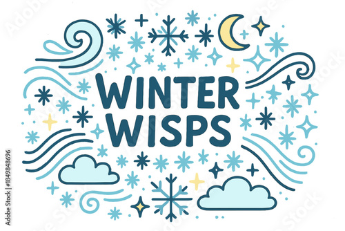 Winter Wisps Illustration.