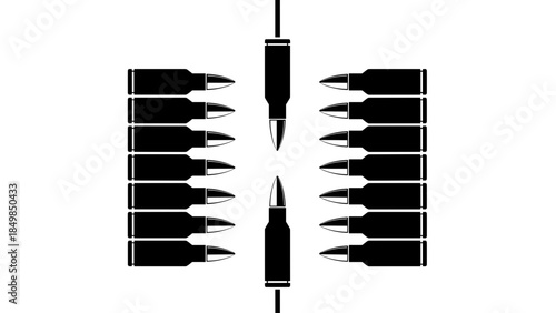 Collection of Black Pens and Pencils.