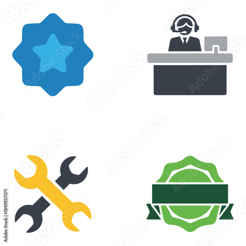 Customer Service Support Tools Symbols