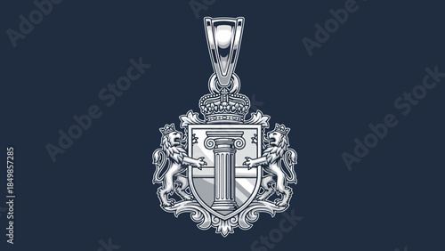 coat of arms with a sword