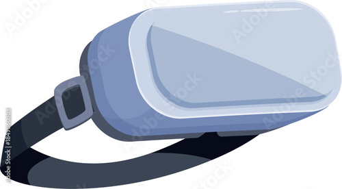 Modern vr goggles isolated on white background, offering access to metaverse and gaming