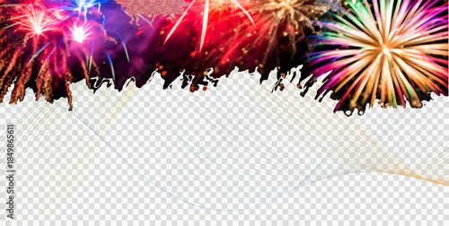 colorful fireworks background. abstract background with fireworks. 