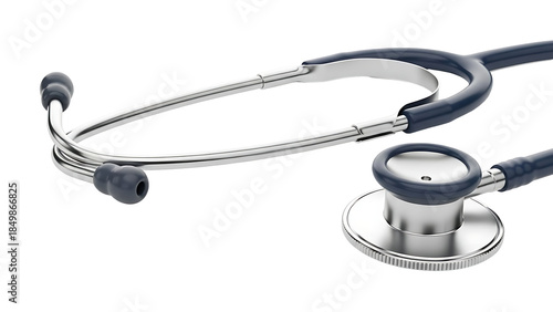 Stethoscope Medical Equipment Closeup View.