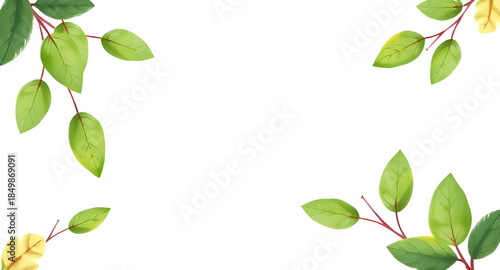 green leaves frame vector art, botanical plant border illustration, tropical foliage frame background, nature leaf frame design, eco friendly botanical border, jungle greenery frame vector, floral lea