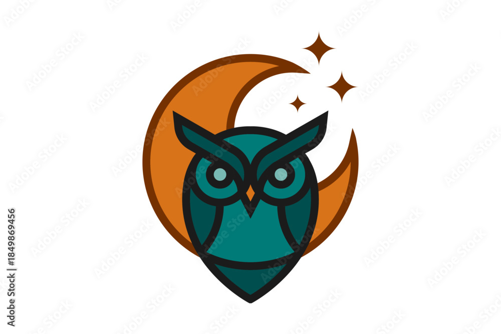 Fototapeta premium animal Logo Mark – Clean Minimal Geometric Design, Vector Illustration