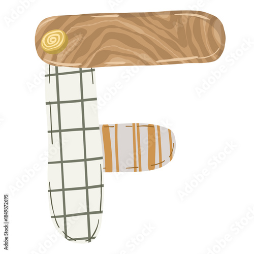 Hand-drawn boho baby nursery vector set with clothes, strollers, and nature elements in neutral earthy tones for kids' textile, stationery, and room decor