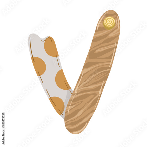 Hand-drawn boho baby nursery vector set with clothes, strollers, and nature elements in neutral earthy tones for kids' textile, stationery, and room decor