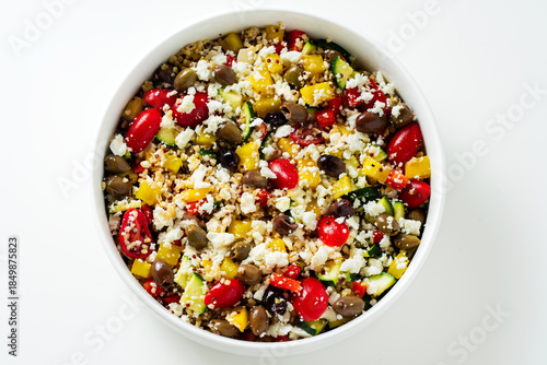 Greek Salad with Feta, Cherry Tomatoes and Olives