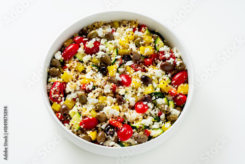 Greek Salad with Feta, Cherry Tomatoes and Olives