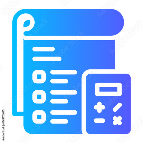calculating gradient icon