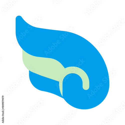 feather duo tone icon