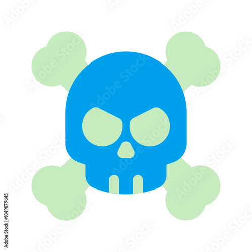 skull duo tone icon
