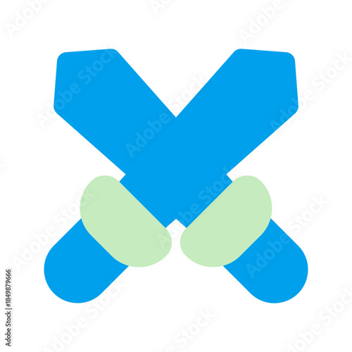 swords duo tone icon