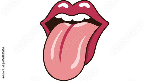 vector illustration of an apple with chocolate