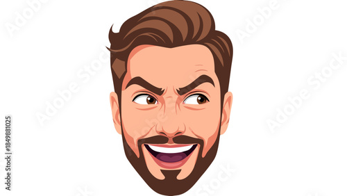 man with a beard and a smile