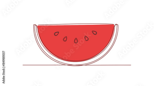 Juicy slice of watermelon with seeds on white background