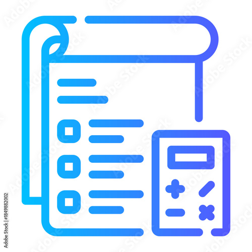 calculating gradient icon